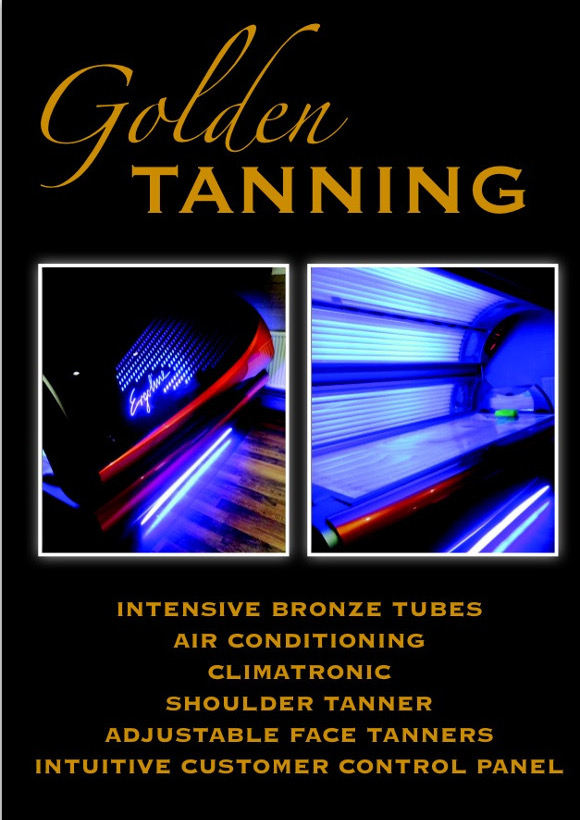 Golden Tanning Sunbed